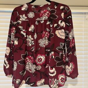 Loft floral blouse